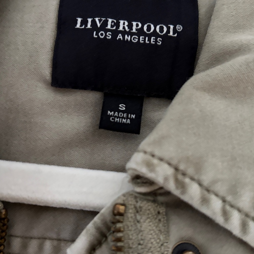 Liverpool Olive Utility Drawstring Jacket - Picture 3 of 4